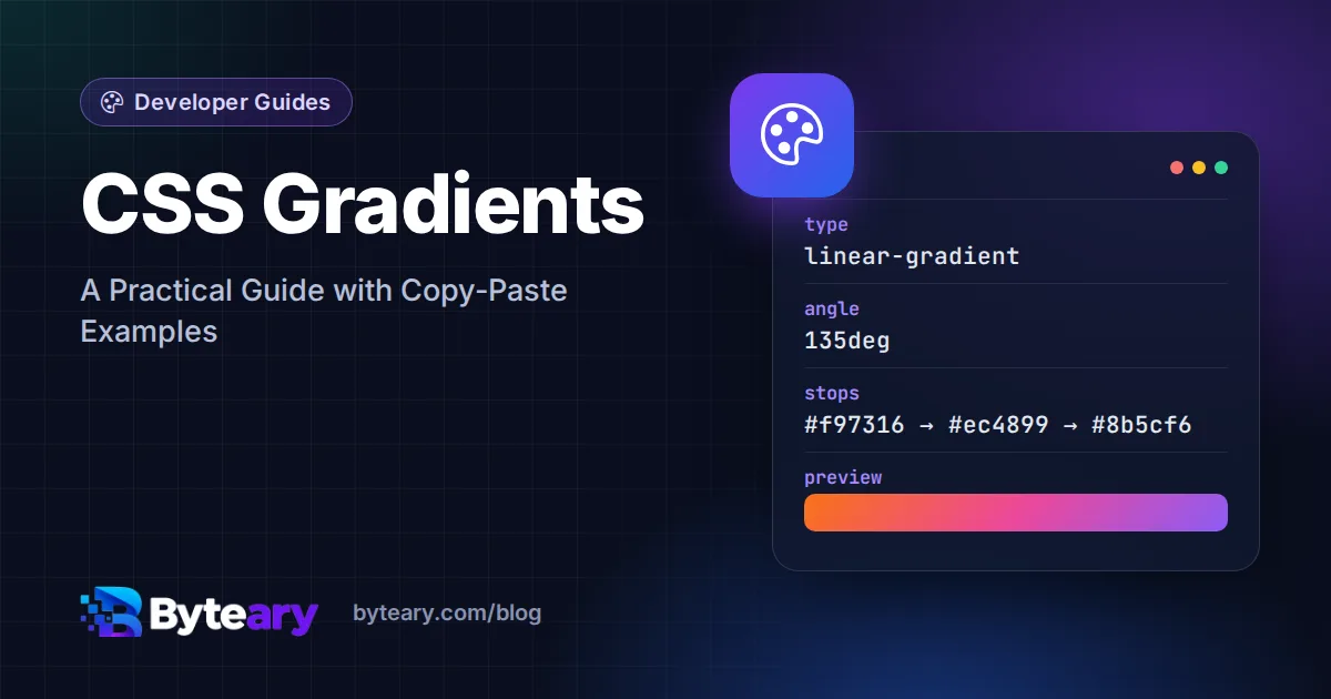CSS Gradients: A Practical Guide with Copy-Paste Examples