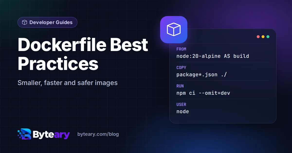 Dockerfile Best Practices: Smaller, Faster and Safer Images