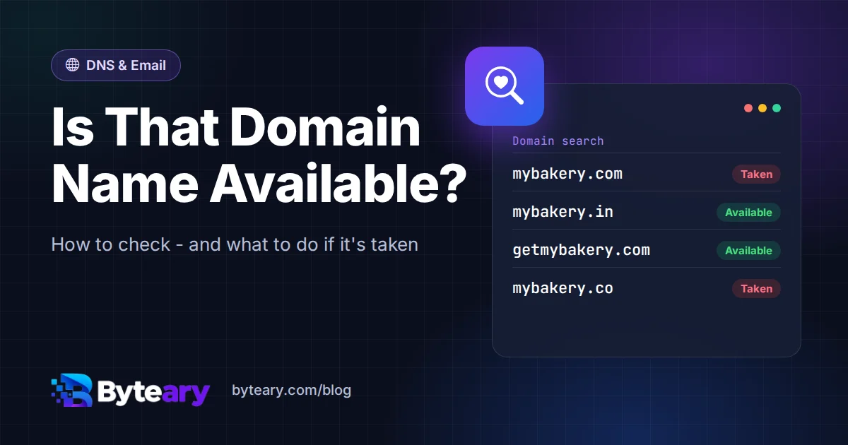 How to Check If a Domain Name Is Available (and What to Do If It's Taken)