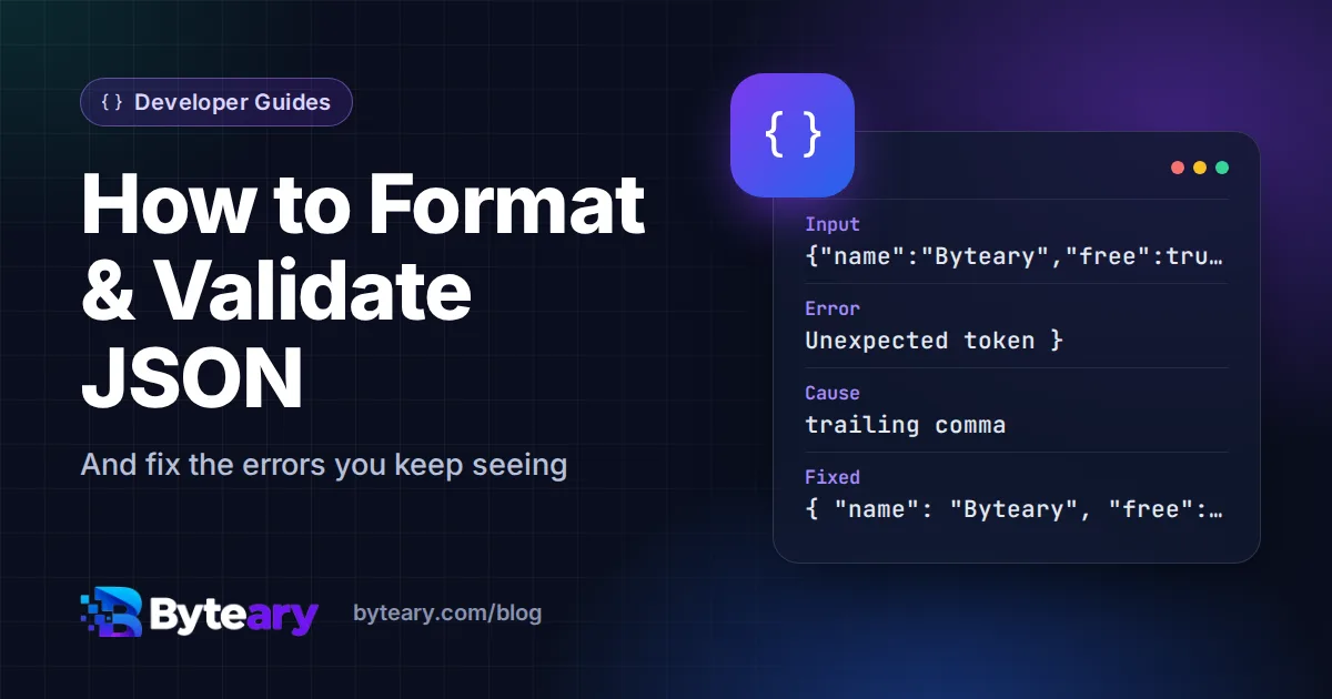 How to Format and Validate JSON (and Fix the Errors You Keep Seeing)