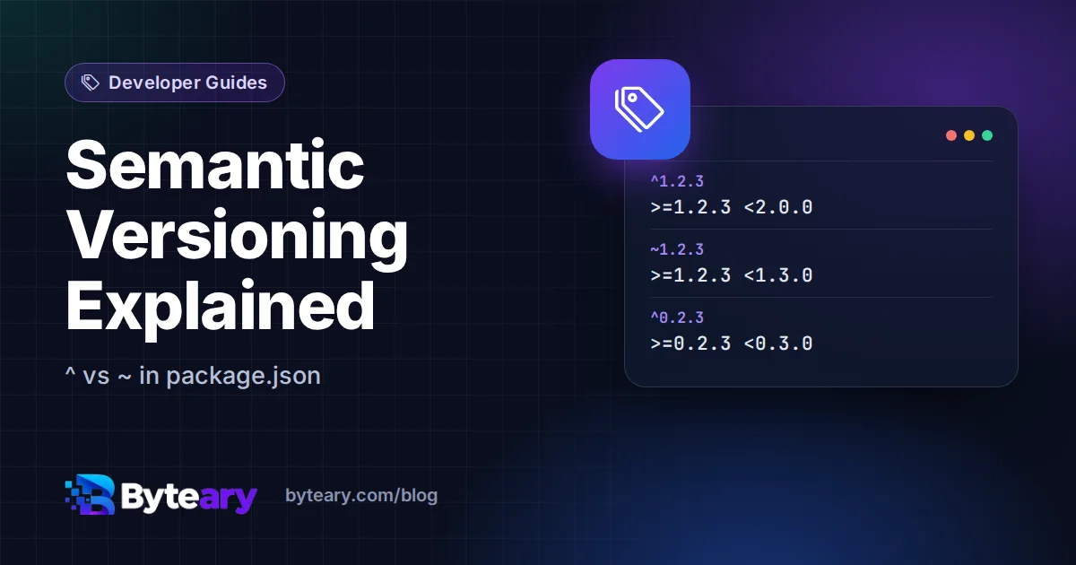 Semantic Versioning Explained: ^ vs ~ in package.json